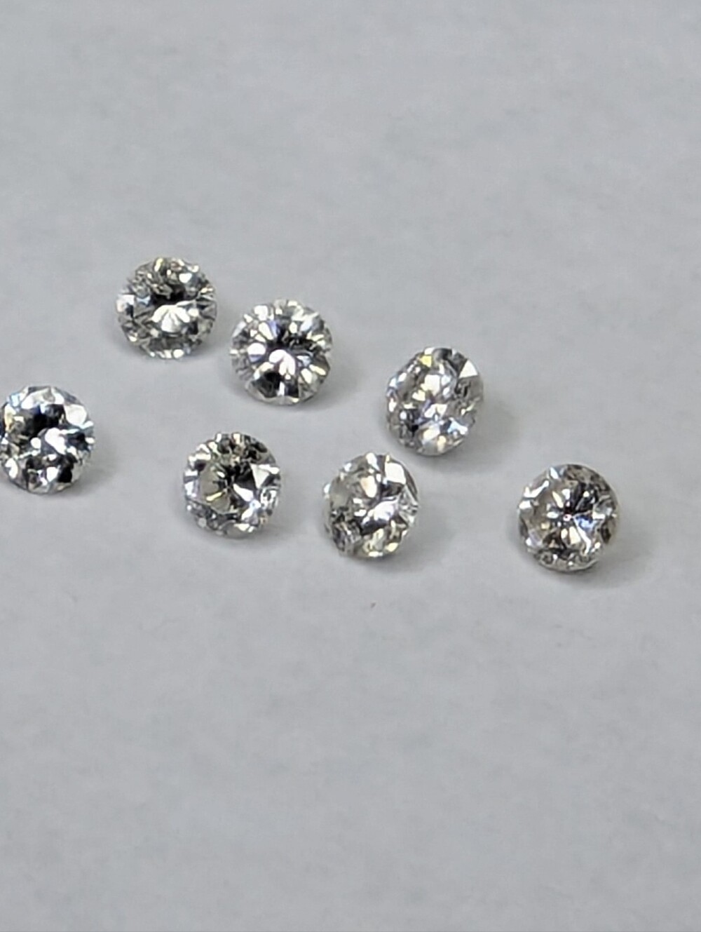 1.05 Carat Total Weight Genuine Loose Diamonds, Set of 7 @ .15 per Carat